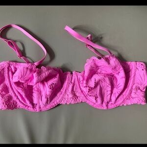 Aerie unlined Pink Lace Bra